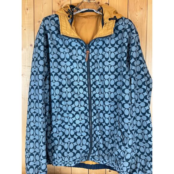 Coach Reversible Monogram Windbreaker Jacket, *EST SIZE L* - Picture 2 of 5
